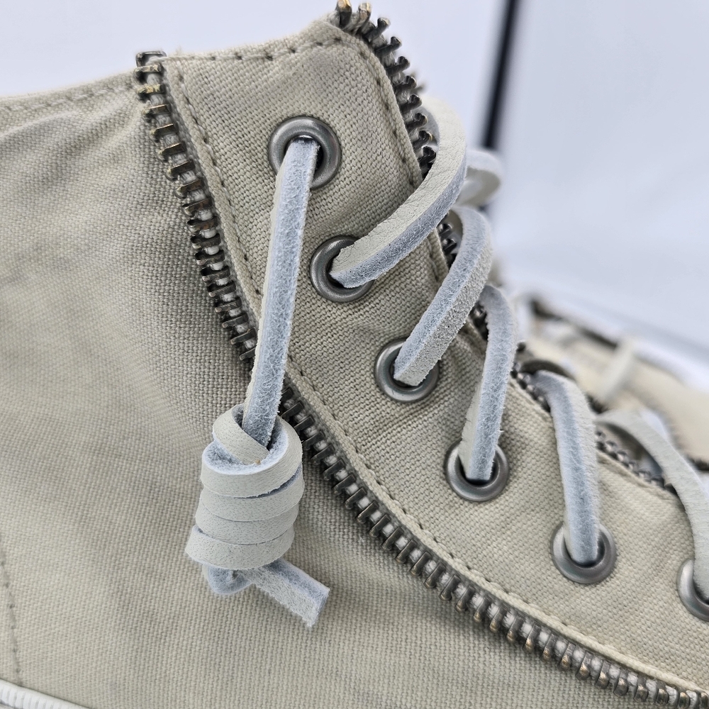 Sperry Women's X Rebecca Minkoff Fashion Boot/High-Top Canvas Sneakers, Tan, 7.5 - Picture 2 of 16